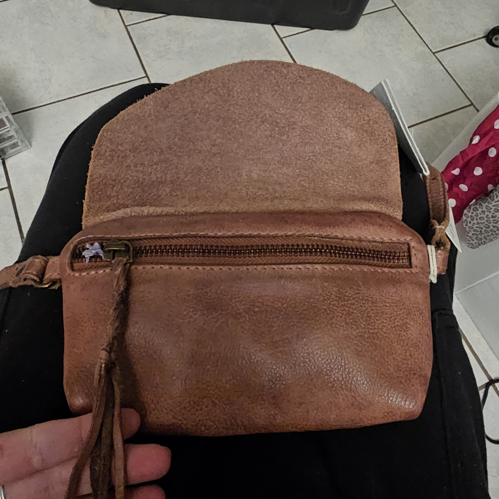 FP Movement by Free People Tan Leather Wristlet